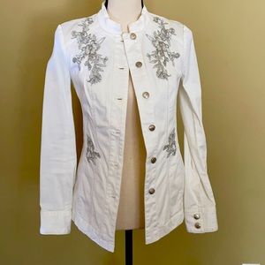 WHBM Embroidered Jacket